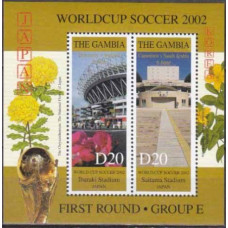 2002 Gambia Mi.4761-4762/B613 2002 World championship on football Japan and Korea 6,30 €