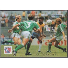 1993 Gambia Mi.1777/B211 1994 World championship on football of USA 12,00