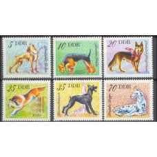 1976 Germany, East(DDR) Mi.2155-2160 Dogs 3.60 €