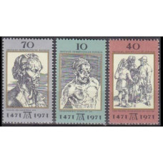 1971 Germany, East(DDR) Mi.1672-1674 Durer 2,50 €