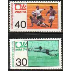 1974 Germany, West Mi.811-812 1974 World championship on football of Munchen 3.30