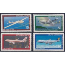 1980 Germany, West Mi.1040-1043 Planes 4,00 €