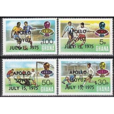 1975 Ghana Michel 597-600 Overprint-Apollon-Sojus 5.50 €