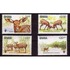 1984 Ghana Mi.1060-1063 Fauna 10.00 €