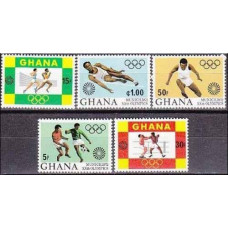 1972 Ghana Mi.472-476 1972 Olympiad Munhen 7.50 €
