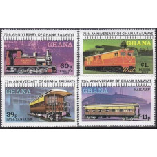 1978 Ghana Mi.783-786 Locomotives 6,00 €