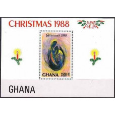 1988 Ghana Michel 1220/B132 Christmas 5.50 €