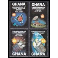 1981 Ghana Mi.884-887 Satellite Dish 2,60