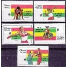 1989 Ghana Mi.1231-1235 1988 Olympics in Seoul 4,00 €