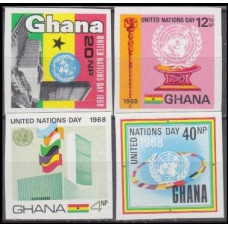 1969 Ghana Mi.355-358b UNESCO 6,50 €
