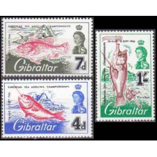 1966 Gibraltar Mi.179-81 Sea fauna 2,00 €