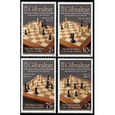 2012 Gibraltar Mi.1457-1460 Chess 7.50 €
