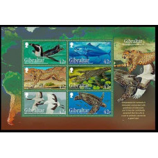2013 Gibraltar Mi.1568-1573/B113 Sea fauna