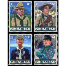 2007 Gibraltar Mi.1210-1213 Scouts / Europa