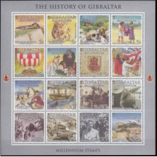 2000 Gibraltar Mi.914-929KL Fauna 13,00