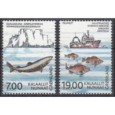 2002 Greenland Mi.387-388 Sea fauna 8,00 €