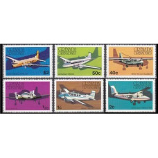 1976 Grenada - Grenadines Mi.186-191 Planes 3,50 €