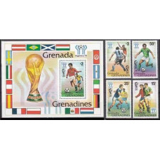 1978 Grenada - Grenadines Mi.305-308+309/B38 1978 World championship on football of Argentina 3,70 €