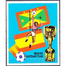 1981 Grenada -Grenadines Michel 479/B60 1982 World championship on football of Spanien 2.50 €