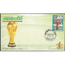 1986 Grenadines & St Vincent cover 1986 World championship on football of Mexico €