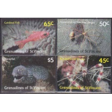 1987 Grenadines (St V) Mi.565-568b Sea fauna 20,00 €