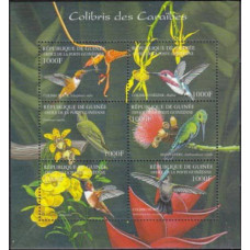 2001 Guinea Mi.3536-3541KL Caribbean Hummingbirds 22,00 €
