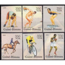 2005 Guinea-Bissau Mi.3121-3126b 2008 Olympics in Beijing 16,00 €