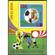 1973 Guinea Equatorial Michel 284/B77b 1974 World championship on football of Munchen 8.00 €