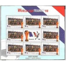 1998 Guyana Michel 6230KL(S.Africa)1998 World championship on football of France overprint €