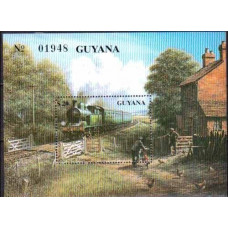 1990 Guyana Mi.3176/B93 Locomotives 15,00 €