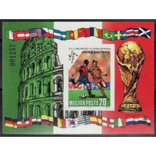 1990 Hungary Michel 4093/B210b 1990 World championship on football of Italien 26.00 €