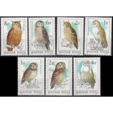 1987 Hungary Mi.3725-3731 Owls 6,00 €