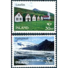 1995 Iceland Mi.824-825 Landscape 2,50