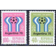 1978 Indonesia Michel 896-897 1978 World championship on football of Argentina 2.60 €