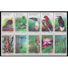 1994 Indonesia Mi.1532-1541ZB Flora and fauna day 5,50 €