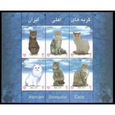 2004 Iran Mi.2980-2985/B41 Cats 7,00 €