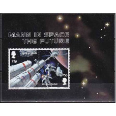 2003 Isle of Man Michel 1038-1039/B47 Space Station 5.00 €