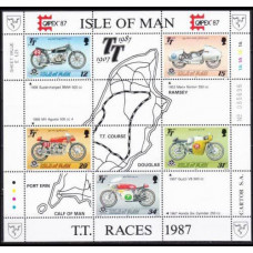 1987 Isle of Man Mi.339-343/B9 Motorcycles 7,00 €