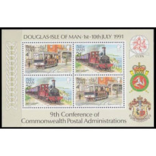 1991 Isle of Man Mi.457-458/B Locomotives 3,00 €