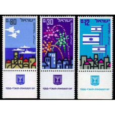 1966 Israel Mi.356-358 Independence Day 5726-1966 0,70 €