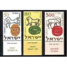 1957 Israel Mi.145-147 Joyous Festivals 5718 0,90 €