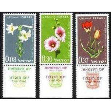 1963 Israel Michel 283-285 Flowers 3.50 €