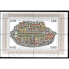 1978 Israel Michel 756-759/B17 Jerusalem'' - from the Madaba mosaic map (6th Cent.) 2.50 €