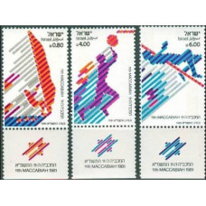 1981 Israel Michel 852-854 11th Maccabiah 1.80 €