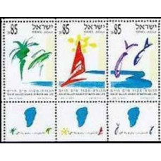 1992 Israel Michel 1214-1216 The Sea of Galilee - Source of Water and Life 7.50 €