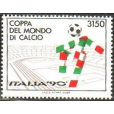 1988 Italy Mi.2049 1990 World championship on football of Italien 4,50 €