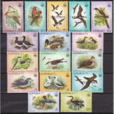 1981 Kiribati Mi.382-397 Birds / Overprint - SPECIMEN 60,00 €