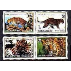 1998 Korea, North Mi.4085-88 WWF / Cats 4,40 €