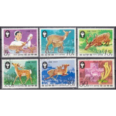 1979 Korea, North Mi.1898-1903used Fauna 1,60 €