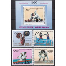 1983 Korea,North Mi.2350-53+2354/B142 1984 Olympiad Los Angeles 21.00 €